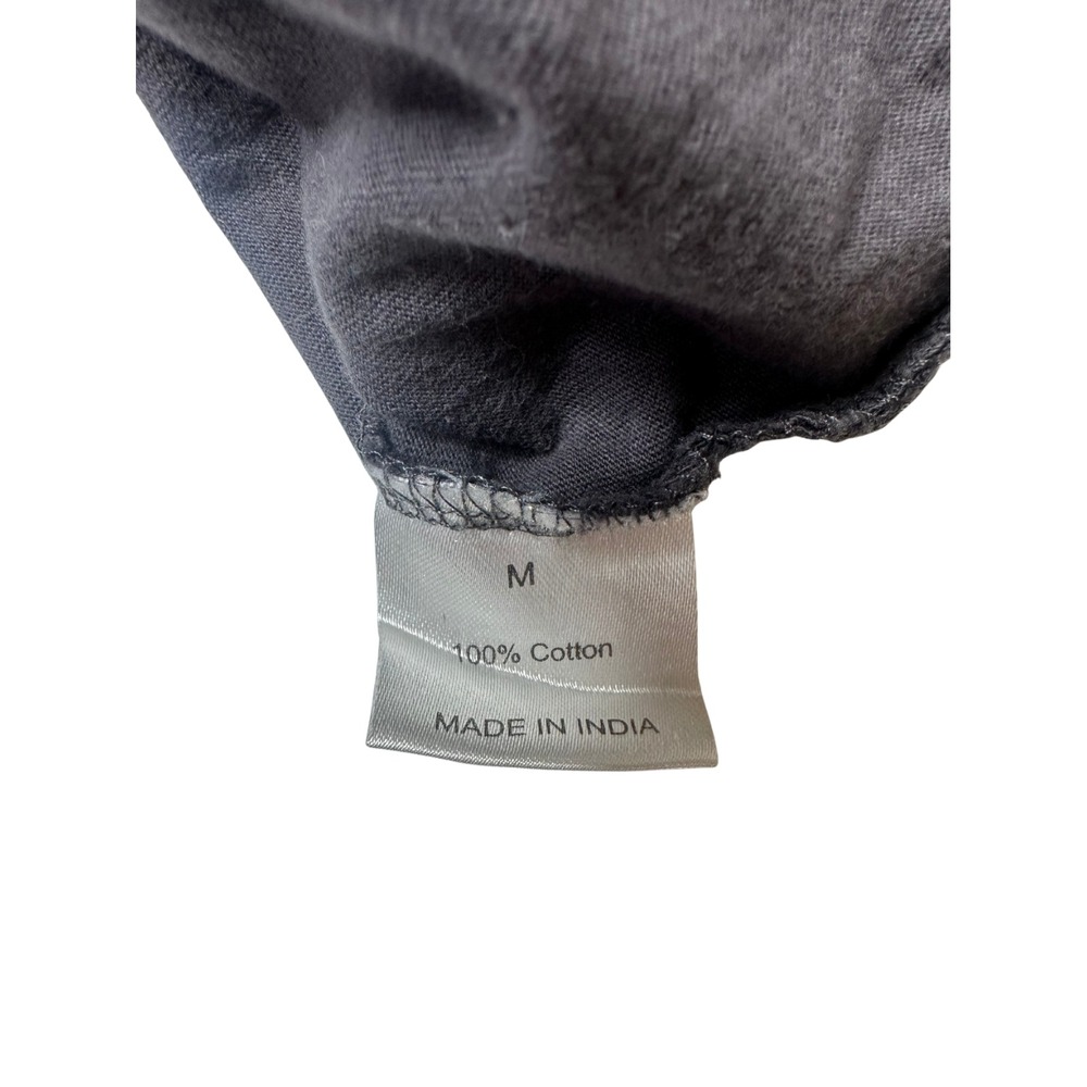 Vibe N Malibu California Distressed Graphic Tee – Skeleton Surfer – Dark Grey-M - Picture 6 of 7